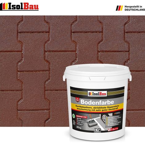 Bodenfarbe Betonfarbe Braun 20 kg Bodenbeschichtung Fußbodenfarbe RAL Farbe (1/5)