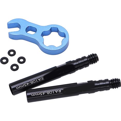 Kit d'extension de valve de pneu RISK, rallonge de valve française en alliage d'aluminium pour vélo de route, 45 mm (1/5)