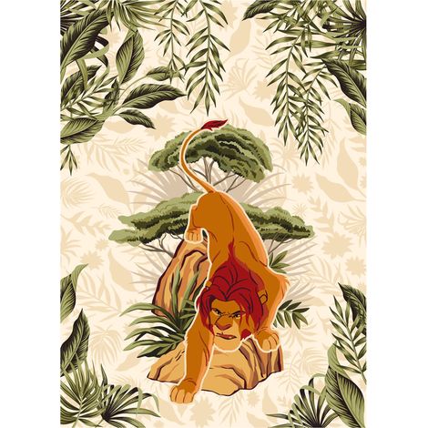 Komar Wandtapete - Lion King Long Live The King - 280 x 200 cm - Vlies Digitaldruck - für Kinderzimmer (1/2)