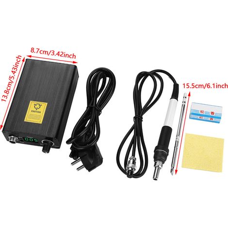 Lötstationsset mit digitaler Anzeige und Temperaturregler (EU-Stecker 220 V) (1/5)