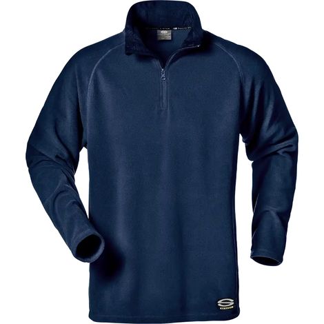 SIR SAFETY SYSTEM Scout Micropolaire de travail à col zippé bleu foncé Taille XXL