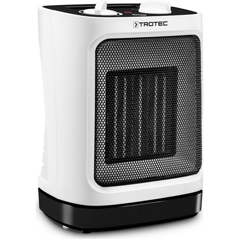 Trotec – Chauffage soufflant céramique 2000W – Compact et silencieux – Oscillation 60° – Pour espaces jusqu'à 24m² – Thermostat réglable - TFC 17 E