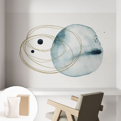 Carta Da Parati - Fotomurale In Vlies - per Decorazione pareti - Per La Cucina Camera Da Letto Per La Soggiorno Connessioni astratte 104x70 cm (1/5)