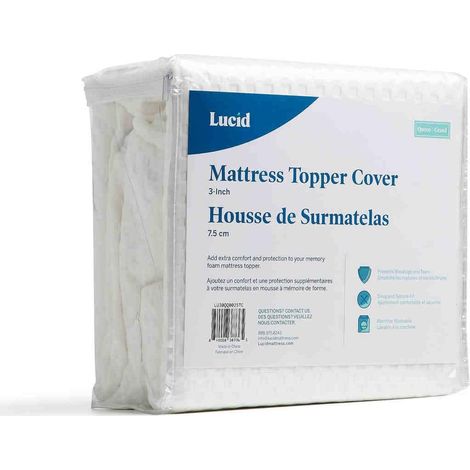 Housse Protection de Surmatelas – Douce et Respirante – Antidérapante, Lavable à la Machine (Surmatelas non Inclus) – 120 X 190 cm, 10 cm (1/5)