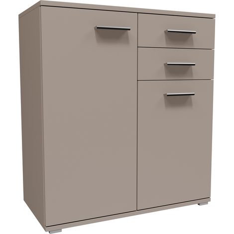 CR3-KD2 Kaschmir-Kommode, kleiner kompakter Schrank mit Regal, Kleiderschrank, Spielzeugschrank