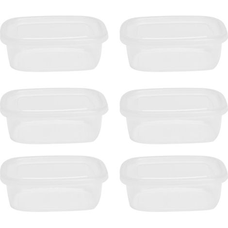 Contenants alimentaires en plastique pour micro-ondes avec couvercles. parfaits pour la préparation des repas dans les restaurants et les cafés. (1/5)