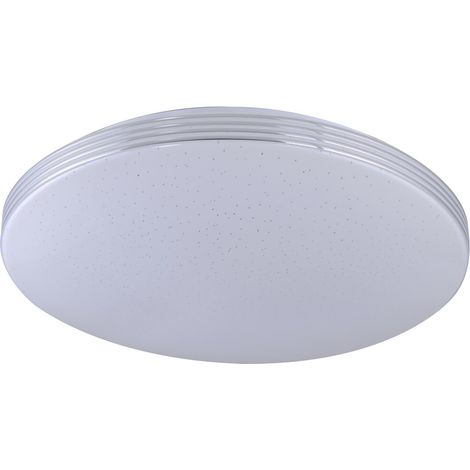 Lampada a soffitto a LED Oscar White Round, Ø 53 cm Altezza: 7,8 cm Bianco naturale con effetto glitter (1/4)