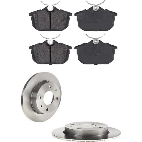KIT FRENI POSTERIORI compatibile con MITSUBISHI COLT VI (Z3,A,AB,AC) - DISCHI + PASTIGLIE OEM: P 54 023 / 17671 /SOSTITUZIONE DIRETTA/BASSA POLVERE/SILENZIOSO