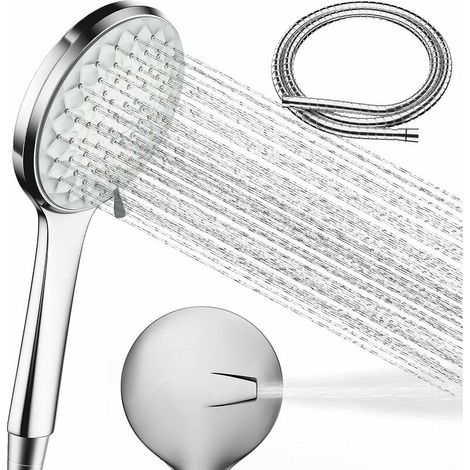 Pommeau de douche haute pression avec douchette à main 6 niveaux de jet avec tuyau de douche en acier inoxydable, baignoire, carrelage et animaux domestiques (1/5)