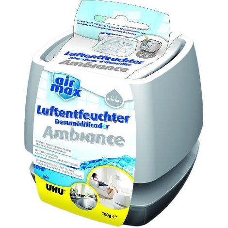 UHU 50595 DÉSHUMIDIFCATEUR AIR MAX AMBIANCE 100 G BLANC