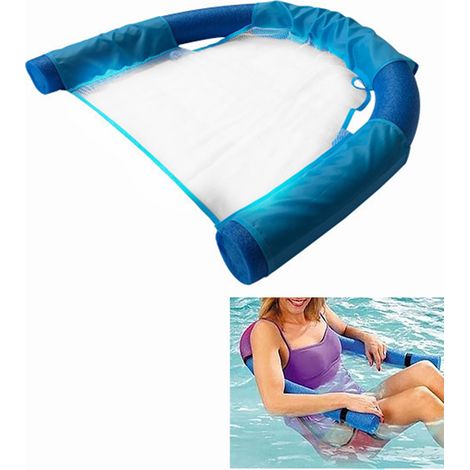 1 Chaise flottante, siège en U avec dossier ergonomique, étanche et pliable, pour piscine et plage (1/5)