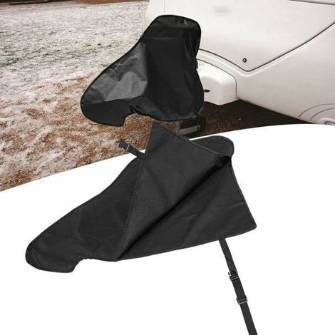 Bâche de protection universelle pour timon de remorque 87x62x40cm - adaptée caravanes/attelages (1/4)