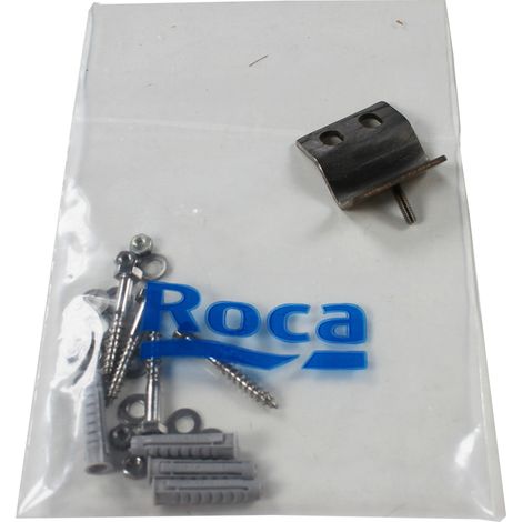 Roca – Kit de montage en angle pour colonne de douche encastrée – Finition chromée – Pommeau rond 200mm – 3 jets – Installation facile (1/2)