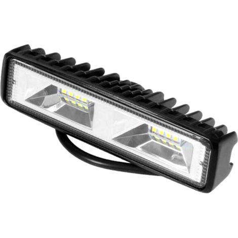 Phare de travail LED 16LED 18W 12V étanche, projecteur longue portée, paire de 2, pour voiture SUV tout-terrain, faisceau spot, éclairage auxiliaire auto. (1/5)