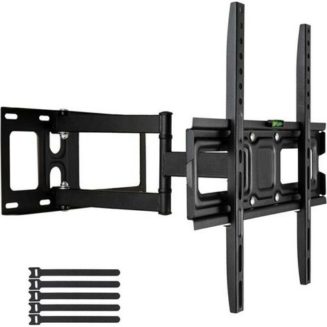 Long Reach 43" TV Wall Mount, Dual Articulating Arm, Tilt & Swivel for 32"-60" Flat/Curved TV, 35kg Load (1/5)