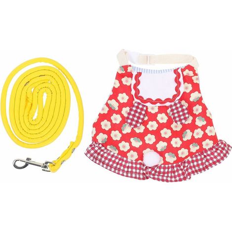 Filiyano-1 ensemble harnais et laisse pour lapin. Harnais pour lapin. Harnais-gilet avec laisse. Accessoires vestimentaires pour la sécurité des (1/5)