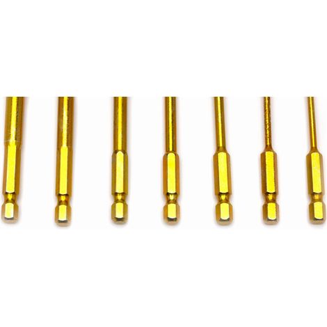 Brocas de carburo de tungsteno para vidrio, 7 unidades, KD11250 (1/5)