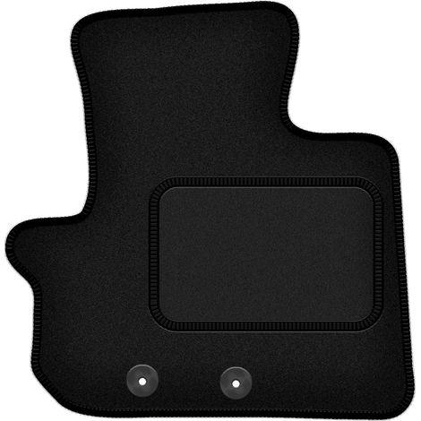 Tapis de sol conducteur en velours pour : Toyota IQ hatchback (2009-) noir