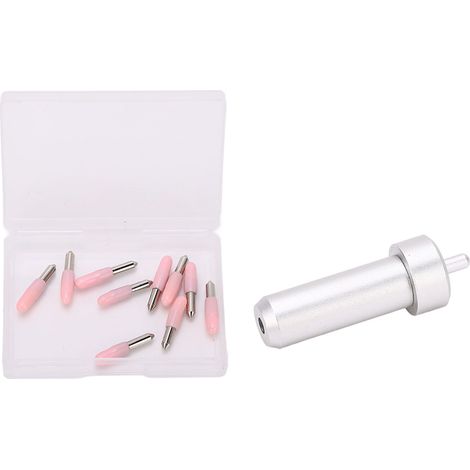 Kit de porte-lames à pointe fine (10 lames en acier allié à 30° et boîtier en alliage d'aluminium) pour Cricut JOY (1/5)