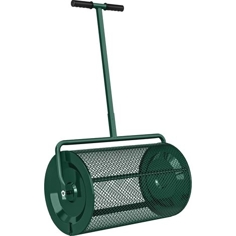 Green Metal Compost Spreader for Garden 70 x 40 x 112 cm (1/5)