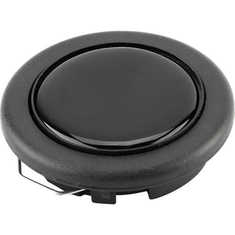 Bouton de klaxon pour volant de voiture - Métal et plastique résistants - Compatibilité universelle - Noir-AquaForge (1/5)