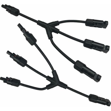 Panneau Solaire câble Adaptateur Y Branche connecteur 3 Y Solaire connecteur de câble (F/F/F/M et M/M/M/F) (1/5)