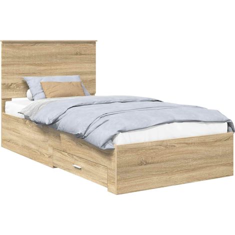 Maison Exclusive - Estructura de cama con cabecera Roble Sonoma 1 (1/5)
