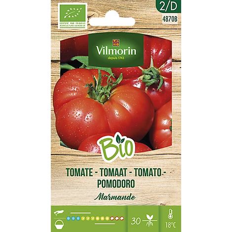VILMORIN JARDÍN BIO Semillas de Tomate Marmande Bio Sobre 0,3 gr