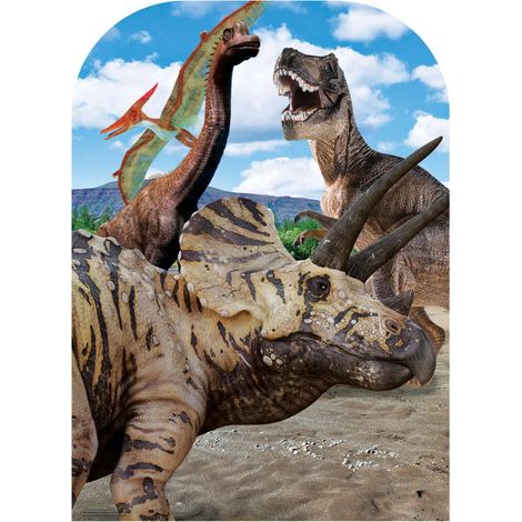 Figurine en carton Passe Tete Dinosaures H 131 CM (1/5)