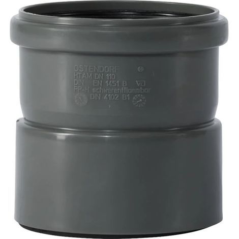 Manguito HTsafeAM DN/OD 110 para Tubo de Desagüe - Conexión Segura (1/3)