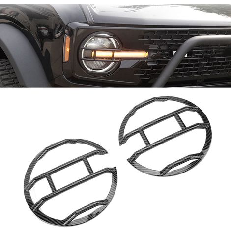 Cubiertas de faros delanteros resistentes a la intemperie con diseño moderno para el Bronco (1/3)
