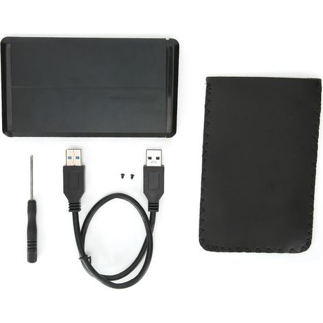 Boîte de disque dur externe SATA 2.5 pouces USB 3.0 Noire W25Y30 (1/5)