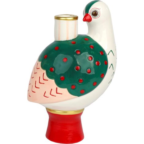 Bougeoir en céramique en Forme d'oiseau de 20 cm pour intérieur ou extérieur - Décoration de Table décorative - Candélabre - Décoration de dîner, fête, Anniversaire, Mariage, Noël (1/3)