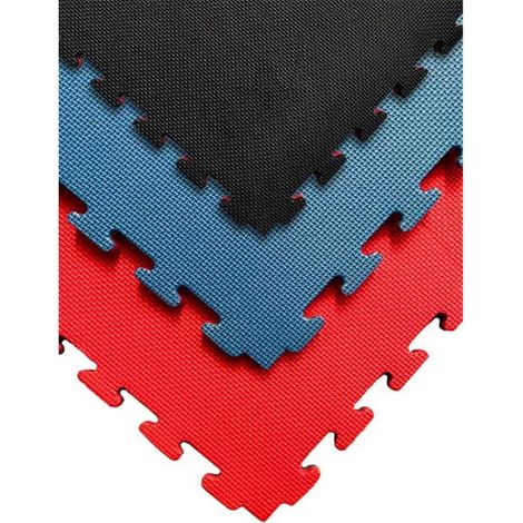 Tatami Puzzle 1000x1000x20 mm Esterilla Reversible Antideslizante Suelo para gimnasios y Judo Con Bordes (1/6)