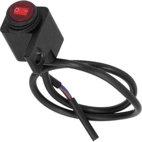Commandes au guidon pour motos et quads avec trous de fixation de 0,4 pouce sur le côté droit, permettant de contrôler l'état marche/arrêt des phares et des feux de brouillard. (1/5)