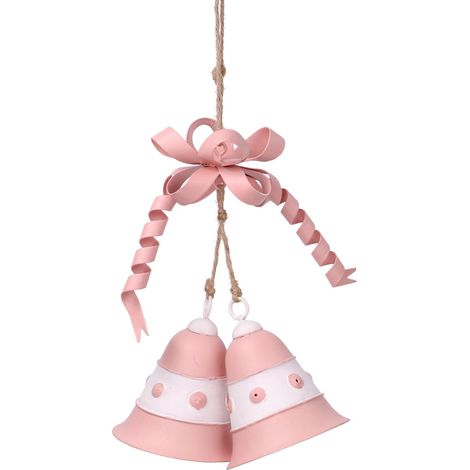 Cloche en métal rose cm23x15h6