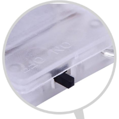 Guirlande lumineuse de 12 LED standard à lumière chaude, 2 m, fil de cuivre, boîtier pour piles bouton CR2032, idéale pour gâteaux, fleurs et fêtes. (1/5)