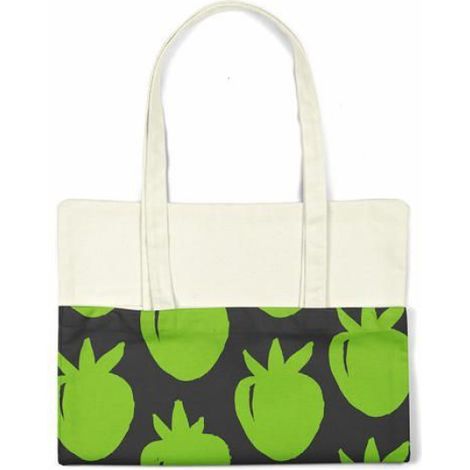 Sac Shopping - Coton - Vert - 34 x 40 cm - 1 Pièce (1/4)