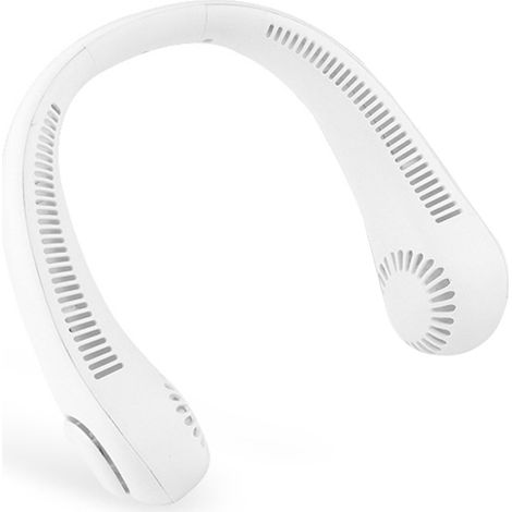 Ventilateur Col - 3 Vitesses Réglables - Batterie Rechargeable USB - Silencieux Sans Hélices - Confort Ergonomique - 1 Pièce (1/5)