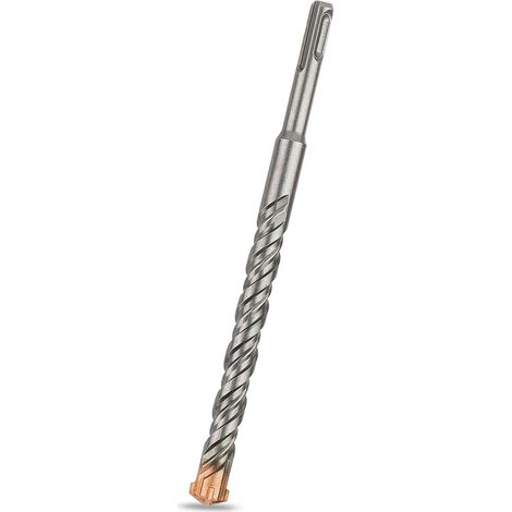 Foret SDS Plus 16mm x 200mm, Idéal pour Percer Dans le Béton, Brique, Pierre, Maçonnerie - 4 pointes en carbure, Accessoire Marteau Burineur (1/5)