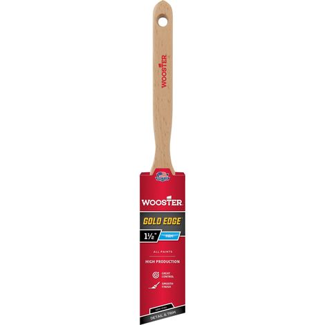 Wooster Gold Edge - Semi-Oval Angle Sash Paint Brush - 1.5 Inch