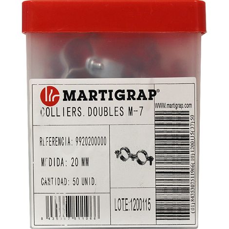 50 colliers double M7x150 - Tube Ø20 - Arcanaute (1/5)