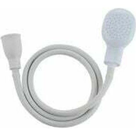 Douchette Robinet pour Mélangeur Plastique, XU, Douchette Tuyau Lavabo Univers Adaptable sur Robinet, Douchette Coiffure à domicile, Bain Bébé, Animal, WC (1M/39.37inch) - KZQ (1/4)
