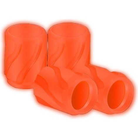 CCYKXA Fluorescent Tire Valve Caps, Glow-in-the-Dark Valve Caps or Stems, 4 Luminous Car Tire Valve Caps - Decorative (1/5)