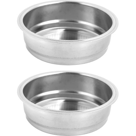 Filtri di ricambio in acciaio inox per il cestello filtrante poroso monostrato DeLonghi da 51 mm. (1/5)