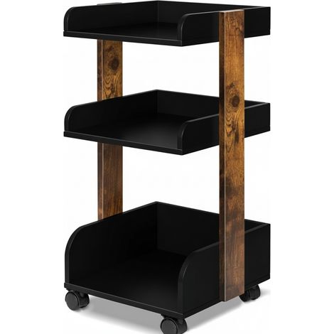 Aufbewahrungswagen mit Rollen 69 cm hoch Bosse Schwarz und Braun