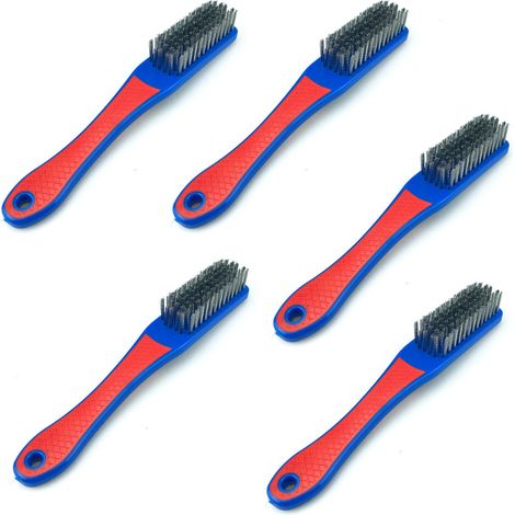 Brosses métalliques en silicone (paquet de 5) Brosse métallique en silicone, brosse à outils, brosse pour le travail du bois, brosse pour lame de tronçonneuse, brosse pour tronçonneuse, ensemble de ga (1/5)