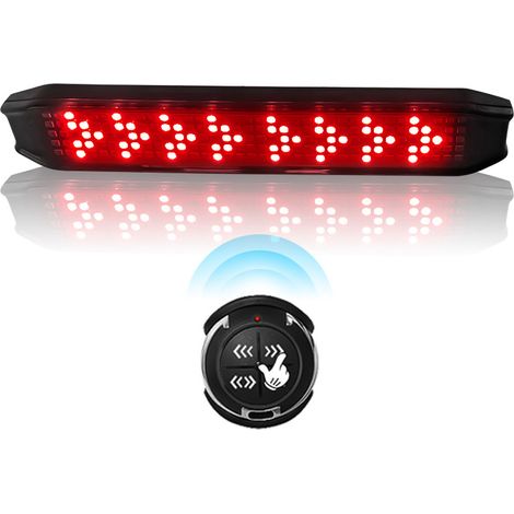 2255515 mm Farb-LED-Bildschirm für Autos, Bluetooth-Übertragung für Mobiltelefone, Farb-LED-Anzeige, USB-wiederaufladbarer Fahrradblinker, simulierter intelligenter Blinker für Fahrräder. (1/5)