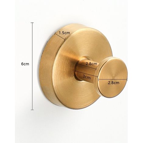 Duschhaken mit Saugnapf, abnehmbare Saugnapfhaken zum Aufhängen von Handtüchern, Bademänteln und Duschschwämmen an Badezimmerwänden, Küchen, Glas, Spiegeln und Fliesen - Gold (4er-Set)