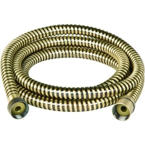 Flessibile doccia in acciaio inox con attacco conico cm 200 bronzato AMBRA BATHROOM